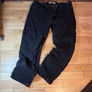Wrangler Men's Black Relaxed Jeans